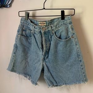 Vintage Guess high waist jean cutoff shorts